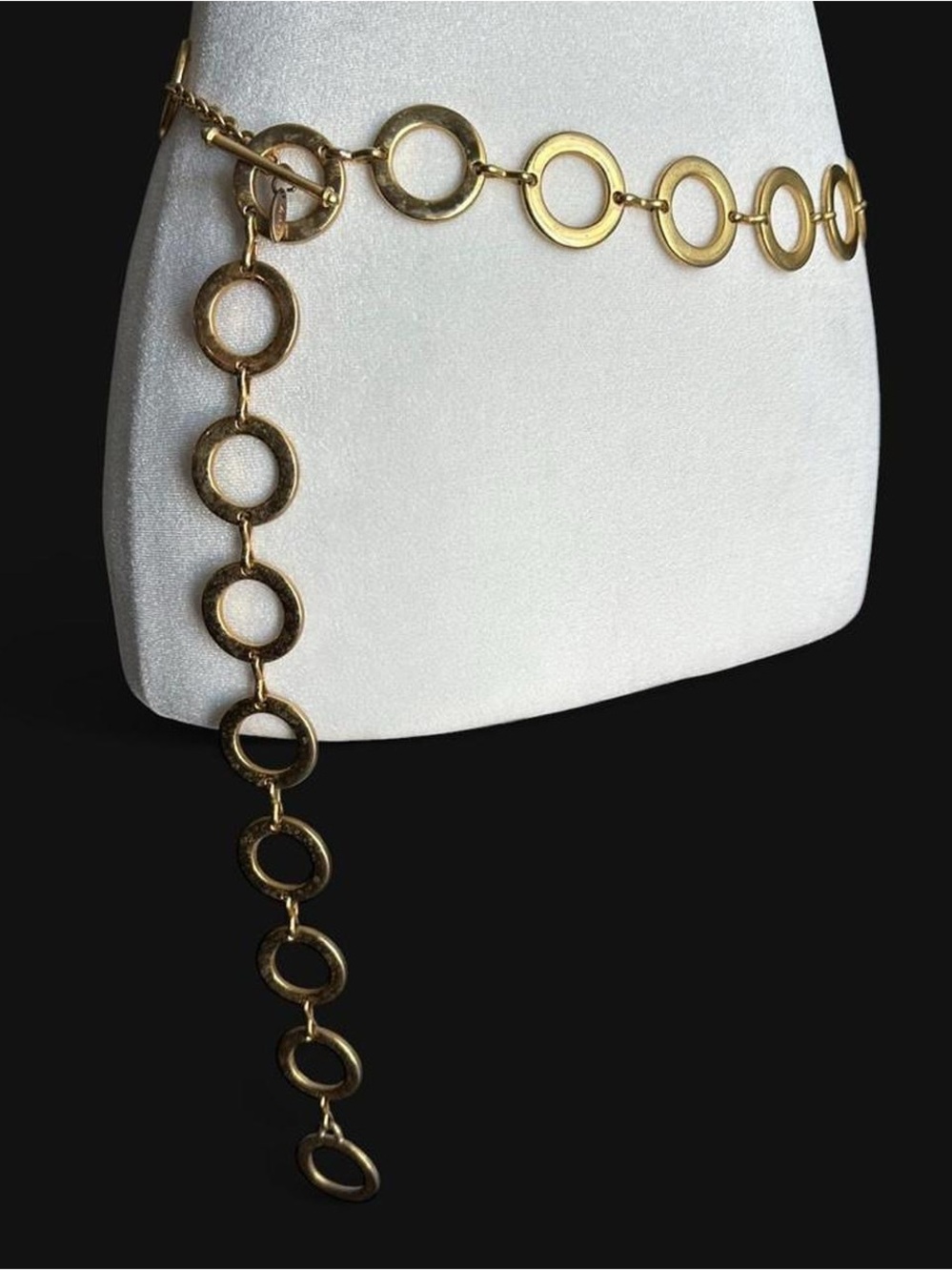 Gold Circle Link Chain Belt - Women's Accessory